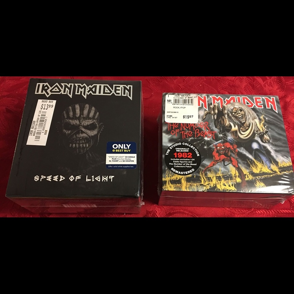 Iron Maiden Speed Of Light CD & Number ofthe Beast